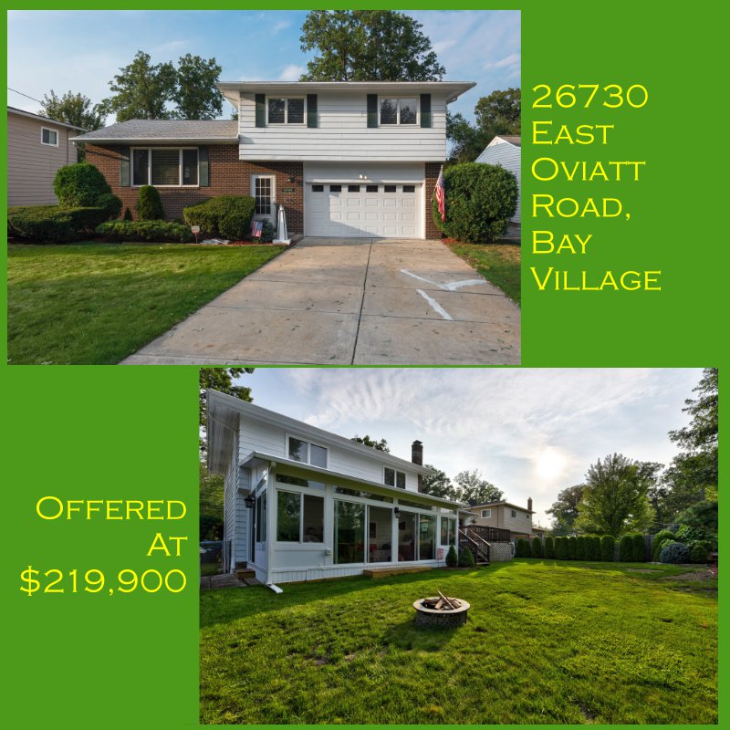 JUST LISTED!  Great home on the market in central Bay Village!  Offered at $219,900.  #howardhanna #billreillyteamhh #bayvillage #bayvillageohio