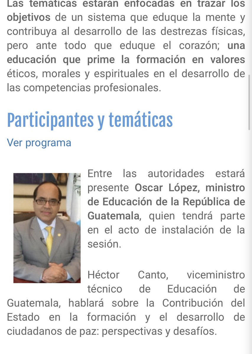 MineducGT's tweet photo. #RutaPaís2032 Ministro @oscar_hlopez y sus Viceministros participan en la sesión educativa de la Cumbre de Integración por la Paz #CUMIPAZ2018 y anuncia que el @MineducGT ha creado el Acuerdo Ministerial 2009-2018 donde se declara de interés educativo la #CUMIPAZ @embajadaporpaz https://t.co/uzGEbDvhcq