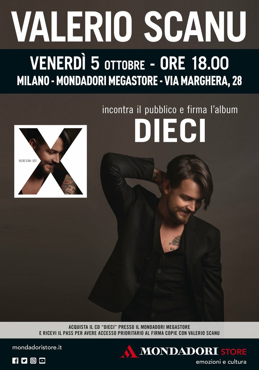 Come è consuetudine si parte da #Milano il 5 ottobre alle 18 <a href="/MondadoriStore/">Mondadori Store</a> di Via Marghera #Dieci <a href="/natyloveyoutw/">NatyLoveYou</a> <a href="/Believe_Italy/">Believe_Italia</a>