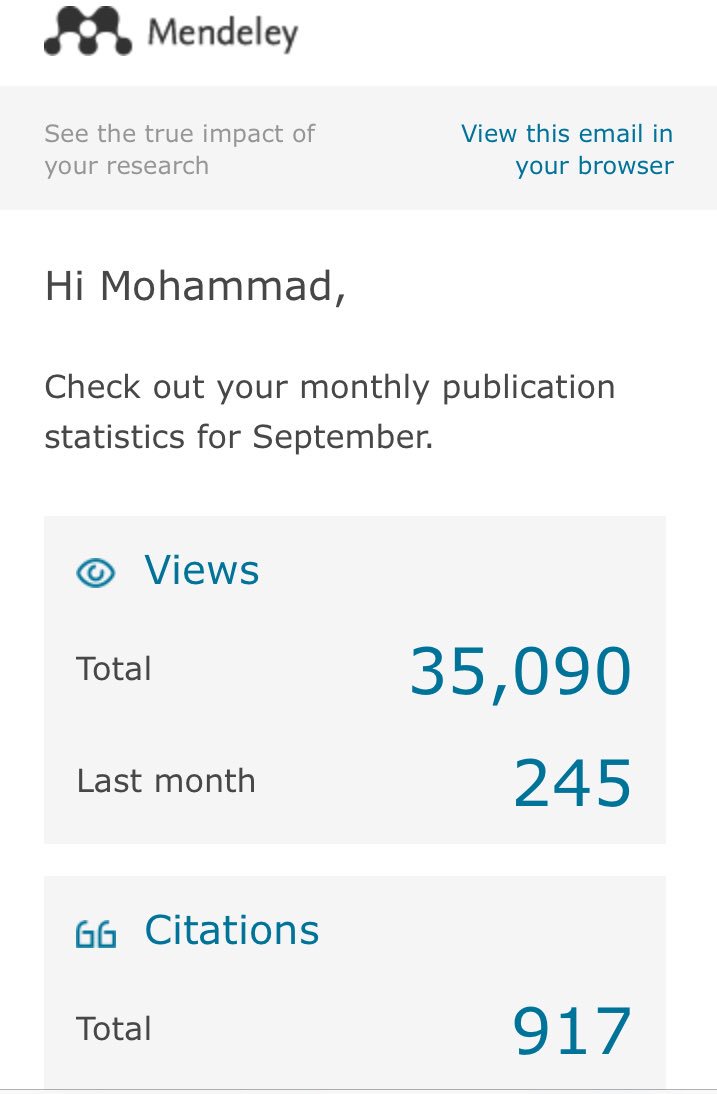 AlkhraisatM's tweet photo. Thank you @mendeley_com for updating us on out stat. 35k views....keep counting 😊 https://t.co/N6QsbitvGJ