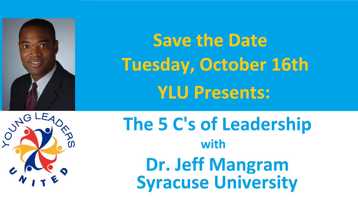 ELUCNY's tweet photo. Join us for our next YLU Leadership event on 10/16 with Jeff Mangram from @SyracuseU! Get your tix at https://t.co/GHtatREo7u https://t.co/oE8TijPZxb