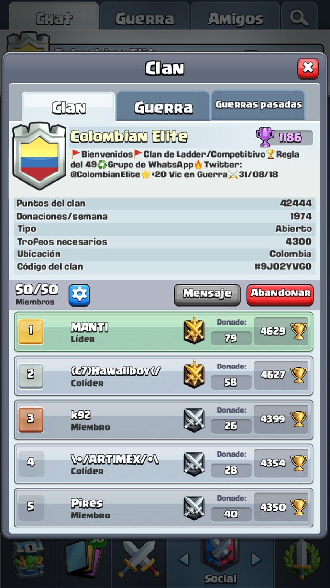 Colombian Elite tweet media