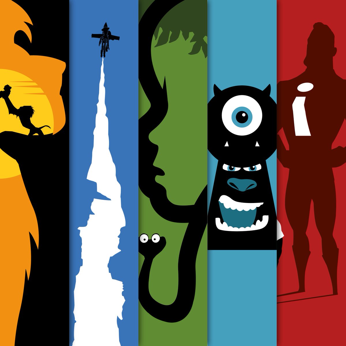 Pixar Minimalist Posters