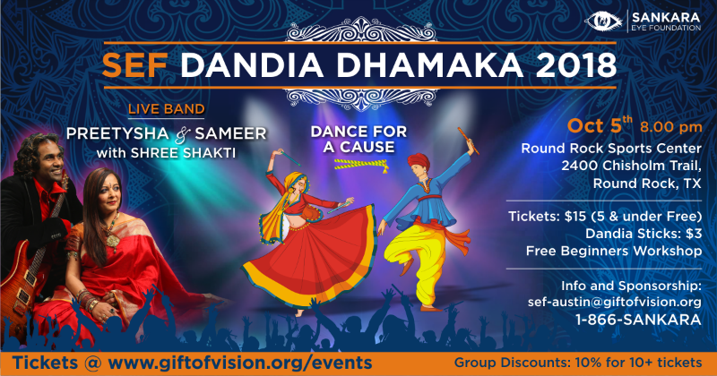 RRSportsCenter's tweet image. The 2018 SEF Dandia Dhamaka will be at the Sports Center this Friday evening, October 5, with a full night of dancing and a live band! Follow the link for more details: ow.ly/gnrh30m5hjh #RoundRock #Danceforacause