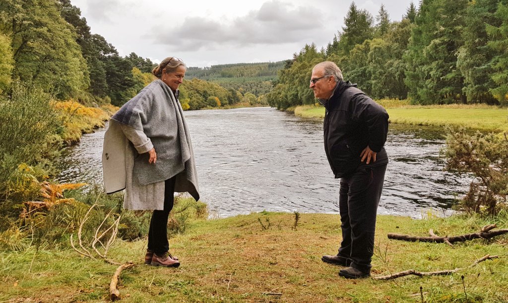 _LastRespects's tweet image. Wonderful to see Fran &amp;amp; Frank re-enacting the fight scene from the film 👏 beside the Spey River near Tamdhu Distillery @TamdhuWhisky #LastRespects #shortfilm #thespey #riverspey #indiefilm