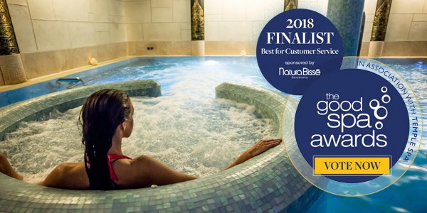 We are delighted that @SenSpaUK are finalists in 'Best for Customer Service' at this year’s <a href="/GoodSpaGuide/">Good Spa Guide</a>  awards. Voting is now OPEN: please vote for us! bit.ly/2xxva9F