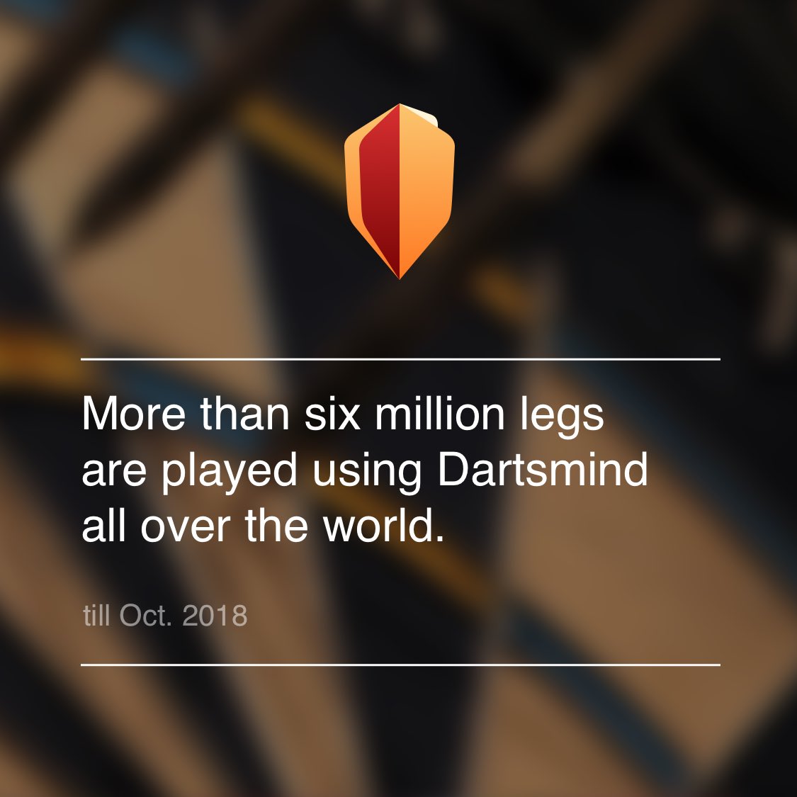 dartsmind's tweet photo. More than 6 million #darts games are played using #dartsmind https://t.co/v6kiR4JdEe