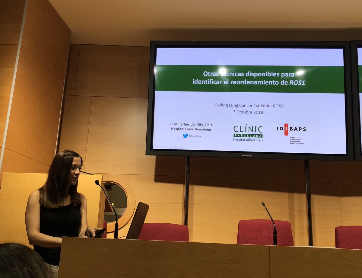 lara_pijuan's tweet image. .@teixido_c nos anima a conocer otras técnicas para la detección de reordenamientos del gen #ROS1 en cáncer de pulmón #CodingLungCancer #biomarkers #pulmpath