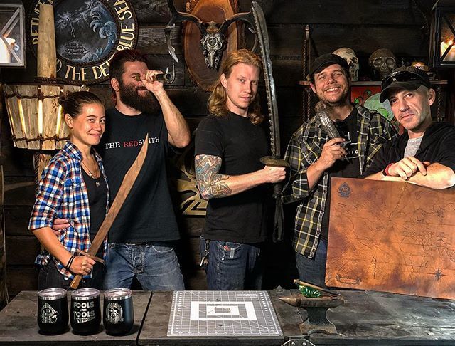 skullandspade's tweet photo. Nice of the crew to stop by the ship shop. What a lucky Captain I am. .
.
#shipshop #makercommunity #collab #apirateslifeforme #darkseas #lovemycrew #foolfly #firefly #theblackhart https://t.co/lMoBPXwF6q