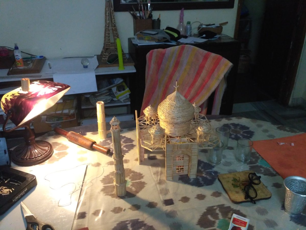 MrHusayn's tweet photo. The Taj Mahal under construction, circa 2018.
#matchstickcraft https://t.co/WZTUdnQdwZ