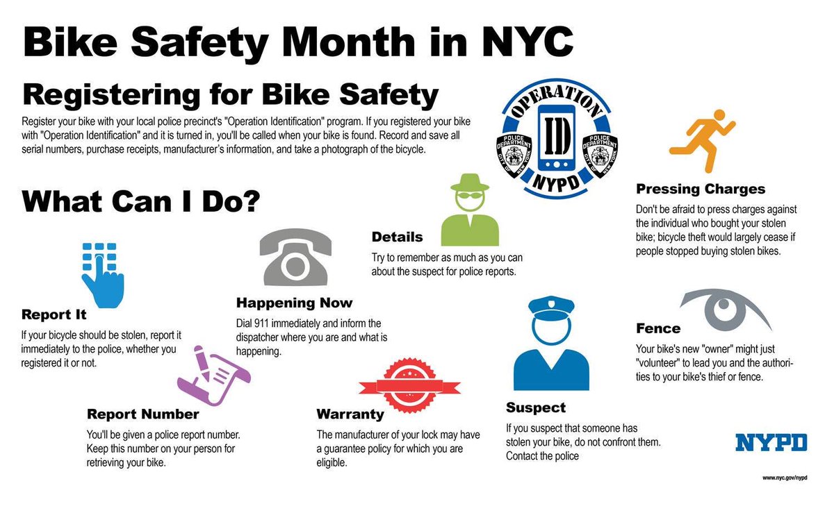 NYPD24Pct's tweet photo. Bring your bikes this Friday 10/5 to West 96 Street and Broadway starting at 0830. We’ll be there giving free bike registration from #UWS #getregistered #safebikes https://t.co/coemkXTm21