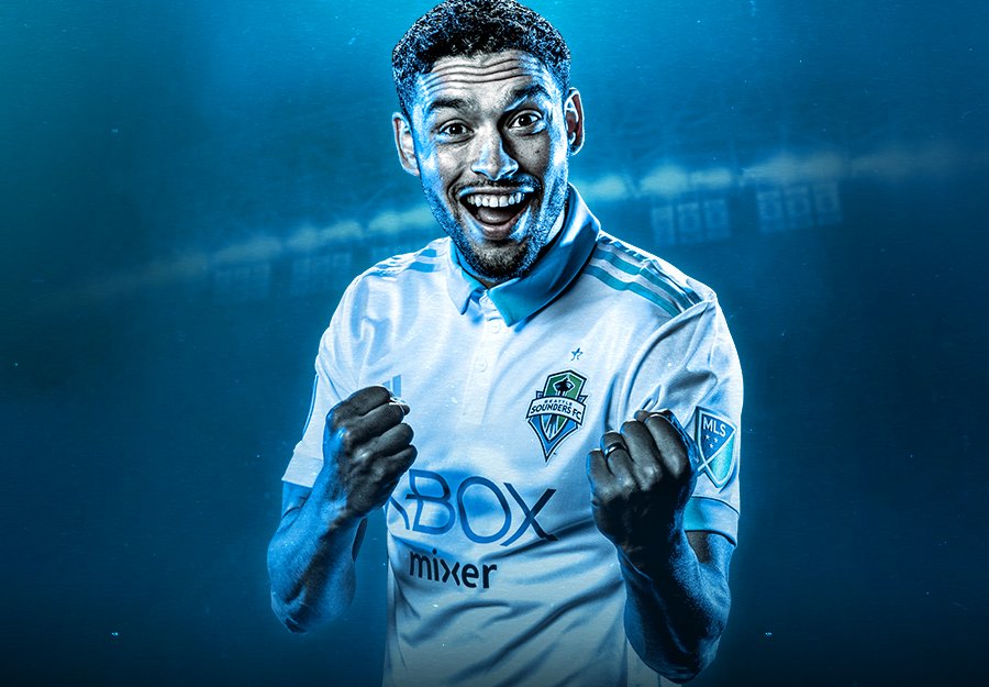 SoundersFC's tweet photo. We're teaming with @Xbox once again!

Your Sounders are wearing @WatchMixer themed jerseys on Monday against the Dynamo.

➡️ https://t.co/F5KPE83aR2 https://t.co/wCyiSEFTxj