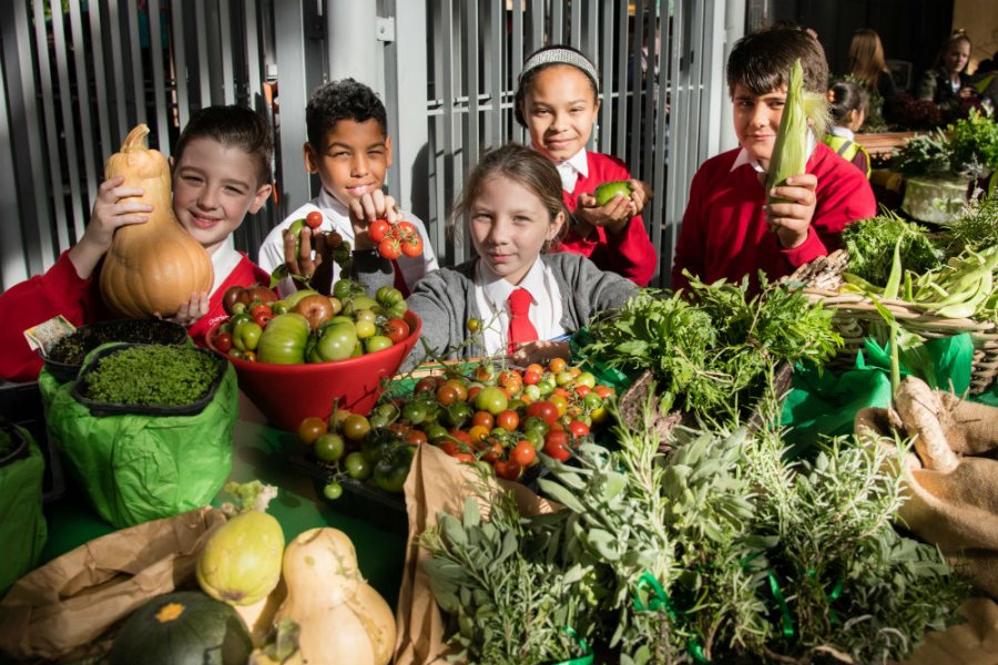 Brighten up your lunchbreak and head over to @boroughmarket Market Hall tomorrow between 11am and 1.30pm when 13 local schools will be there for the Young Marketeers Harvest &amp; Apple Sale. All proceeds will go to <a href="/FareShareLON/">FareShare London</a> sustainweb.org/urbanfoodfortn… <a href="/sfmtweet/">School Food Matters</a> #UFF2018