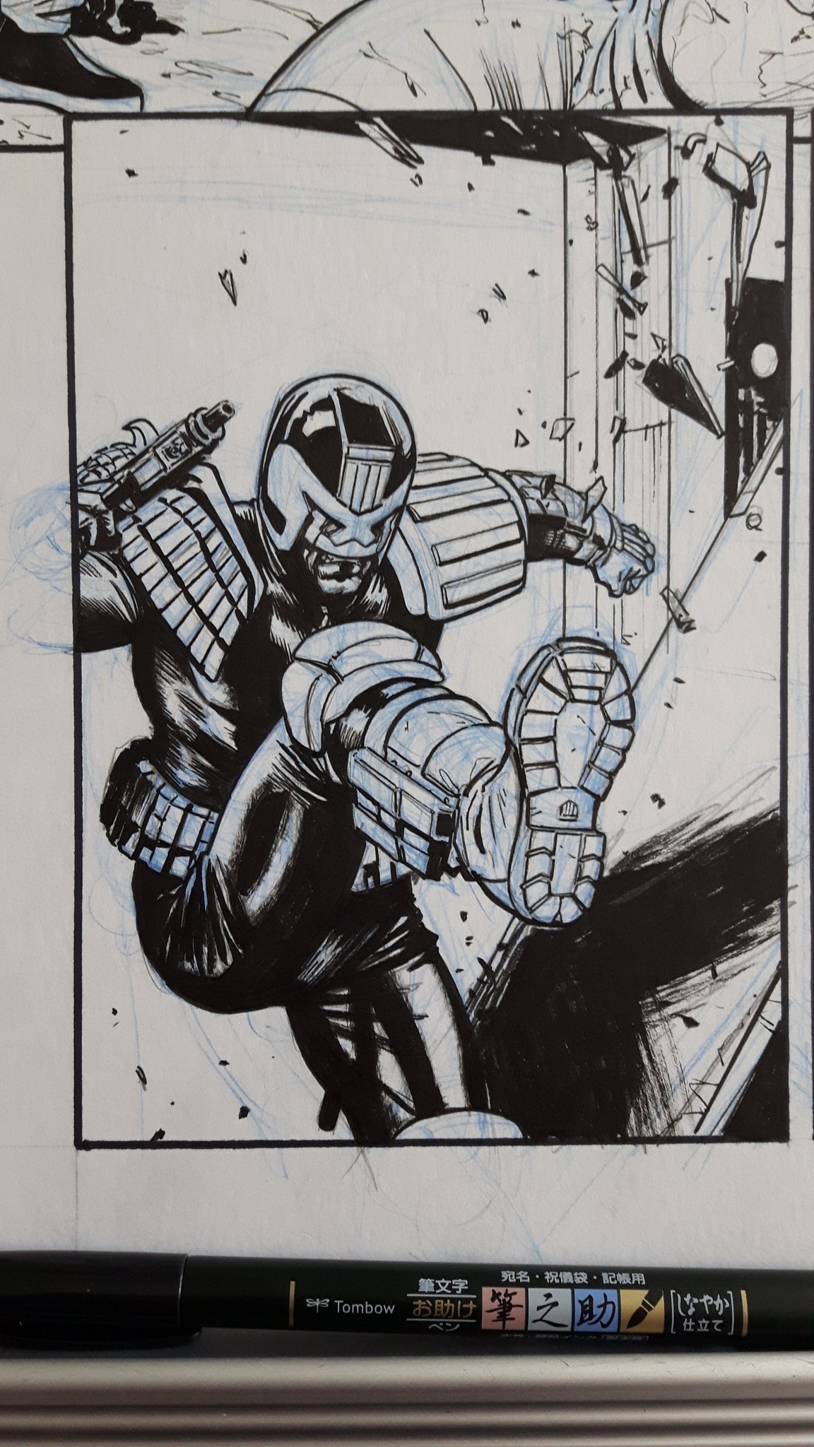 Patrick Goddard Dredd Wip Kicking Down Doors Since 1977