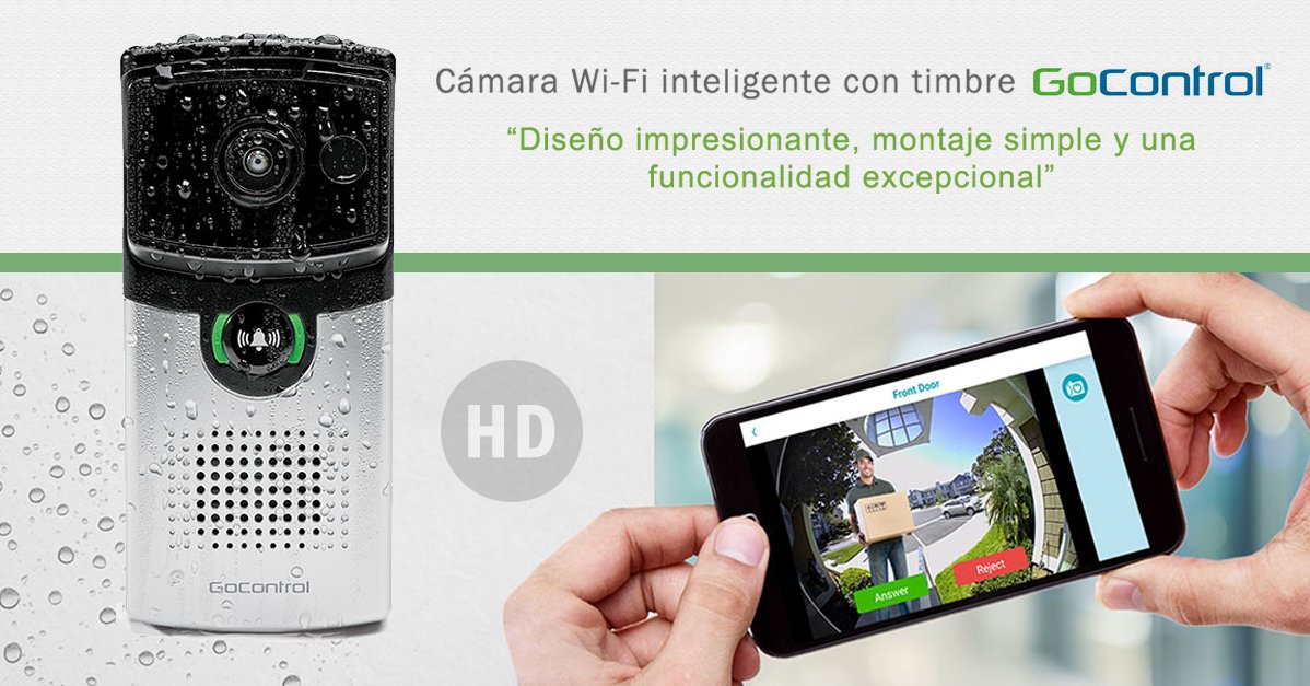 ImporthomeSAS's tweet photo. #CasaInteligente Solución inalámbrica de timbre inteligente con cámara y aplicativo móvil  Instalación rápida y sencilla. #DomóticaParaTodos https://t.co/S9nlqVFc4T