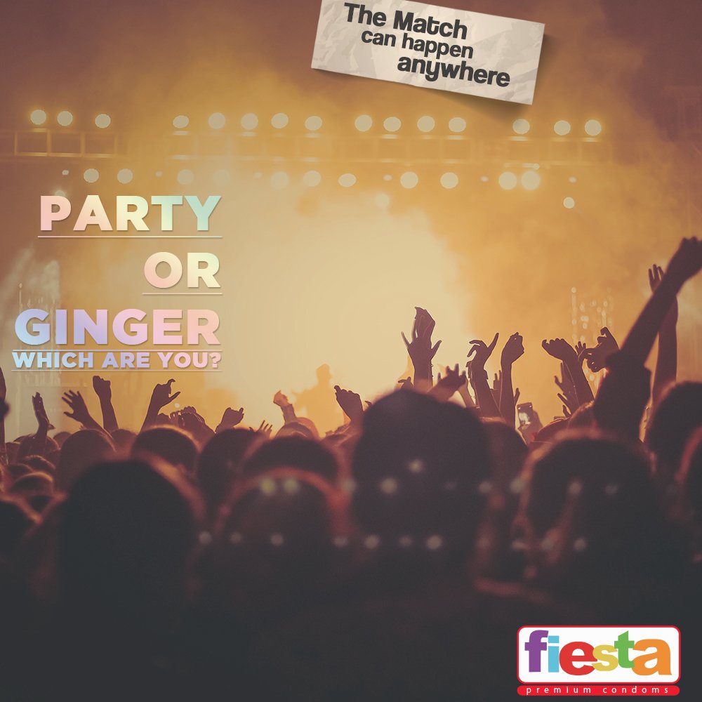 fiestanaija's tweet photo. There are two types of people in this life, people who want to party with you and people who only ginger you to party. Which one are you? #Fiestamatch #FiestaCondoms #Fiesta #TGIF https://t.co/6S3cyrXfHj