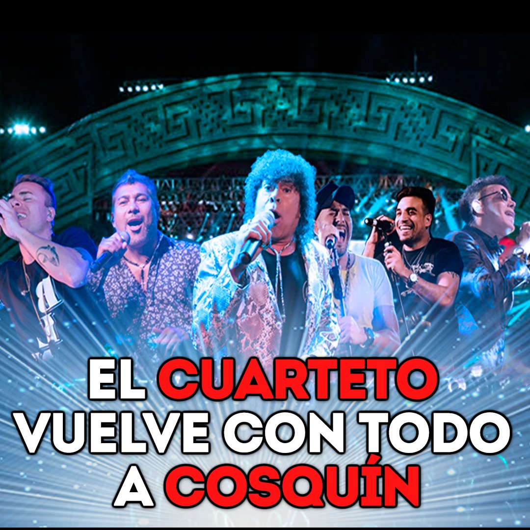 kuarteto's tweet photo. EL CUARTETO PISA FUERTE EN COSQUÍN 2019 
Entra al link de la noticia y entérate de todos los detalles 👇

►https://t.co/nqkefnUYJm https://t.co/B9VPLUTsl0
