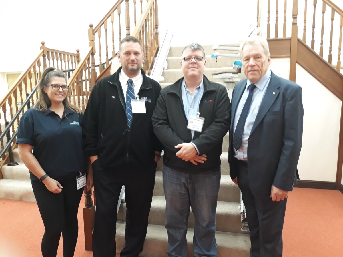Fantastic afternoon seeing great British manufacturing @HandicareUK2 @wwwbhta members with <a href="/AngStairlifts/">Anglia Stairlifts</a> <a href="/Only_Lifts/">Only Lifts</a> <a href="/helifts/">Higher Elevation Ltd</a>
