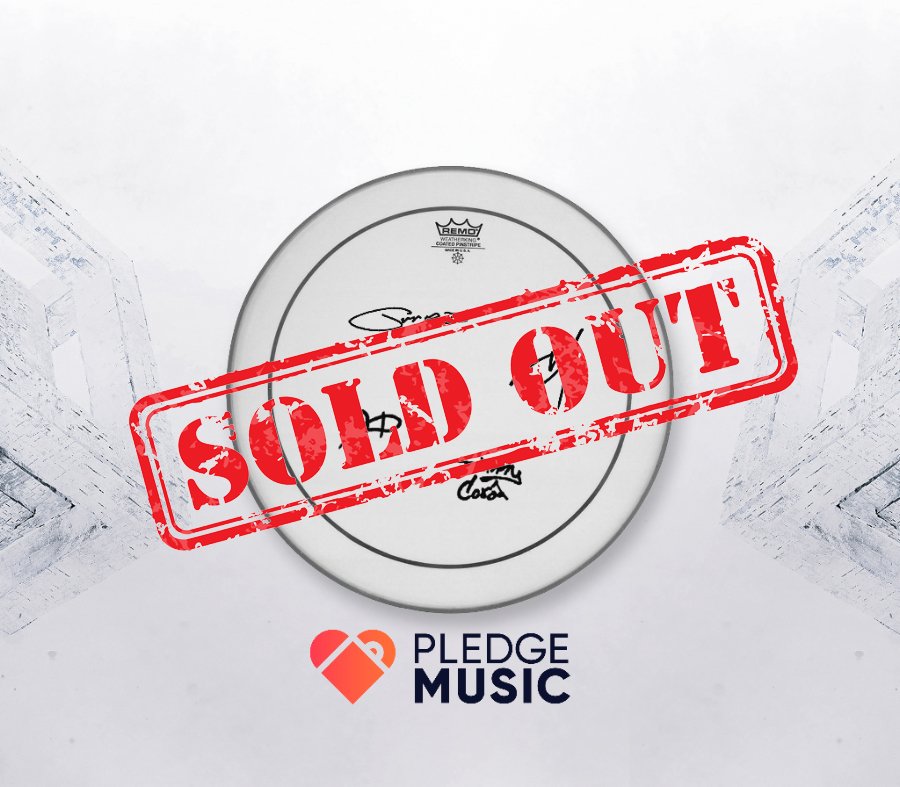 TRoyalBlasphemy's tweet photo. Our signed drum head skin it's now sold out!! Thank you very much for the support given to us on the making of WAR!

There's still limited collectors items up for grabs! Check our Pledge Music page for more info!

And pre-order WAR now at https://t.co/qLny4i0G2H

#WAR #weareroyal https://t.co/eZSrvs4TAN