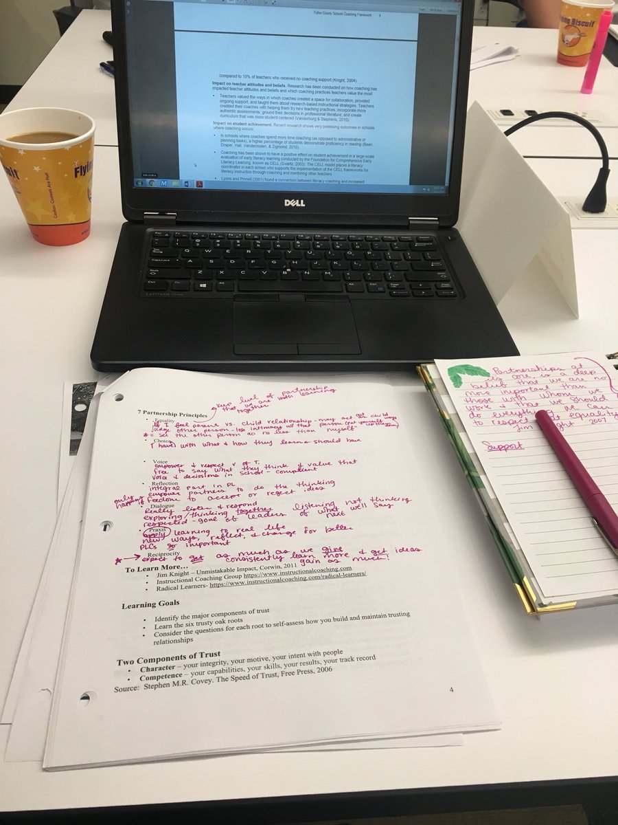 Rainforest_Room's tweet photo. Quite bummed to be missing Runapalooza this year with the kiddos, but I’m learning so much at our #coachingessential training with @FCSVanguard and #GSUPrincipalsCenter I’m excited to apply this not only with my coworkers, but applying the partnership principles with my students! https://t.co/cu6oYas13x