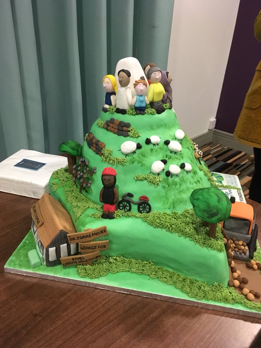 buttelaine1's tweet photo. Lovely to see all the different projects making up @PendleHillLP at the launch today. Also loved this amazing cake! @LancashireCare #ELRestart https://t.co/x0bIJBge2x