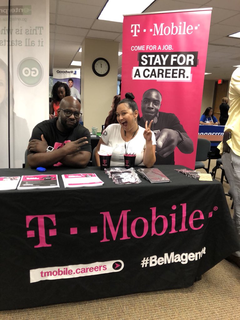 Representing Care and Retail at the THA Career Fair! #proudtorepresent #uncarrier #bemagenta #comeforajobstayforacareer #thepoweroflove #Tampa #SELoveWhatYouDo #AreYouWithUs #poweroflove