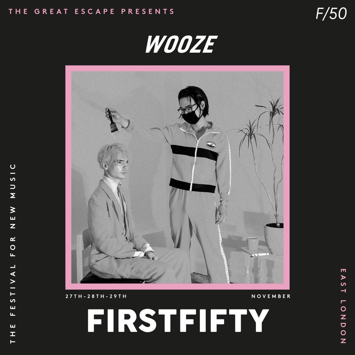 13Artists's tweet photo. .....@Pipblom & @WOOZEBAND! It's looking to be another great festival!! #FIFTYFIRST #TGE19 https://t.co/XBLlOVcIPJ
