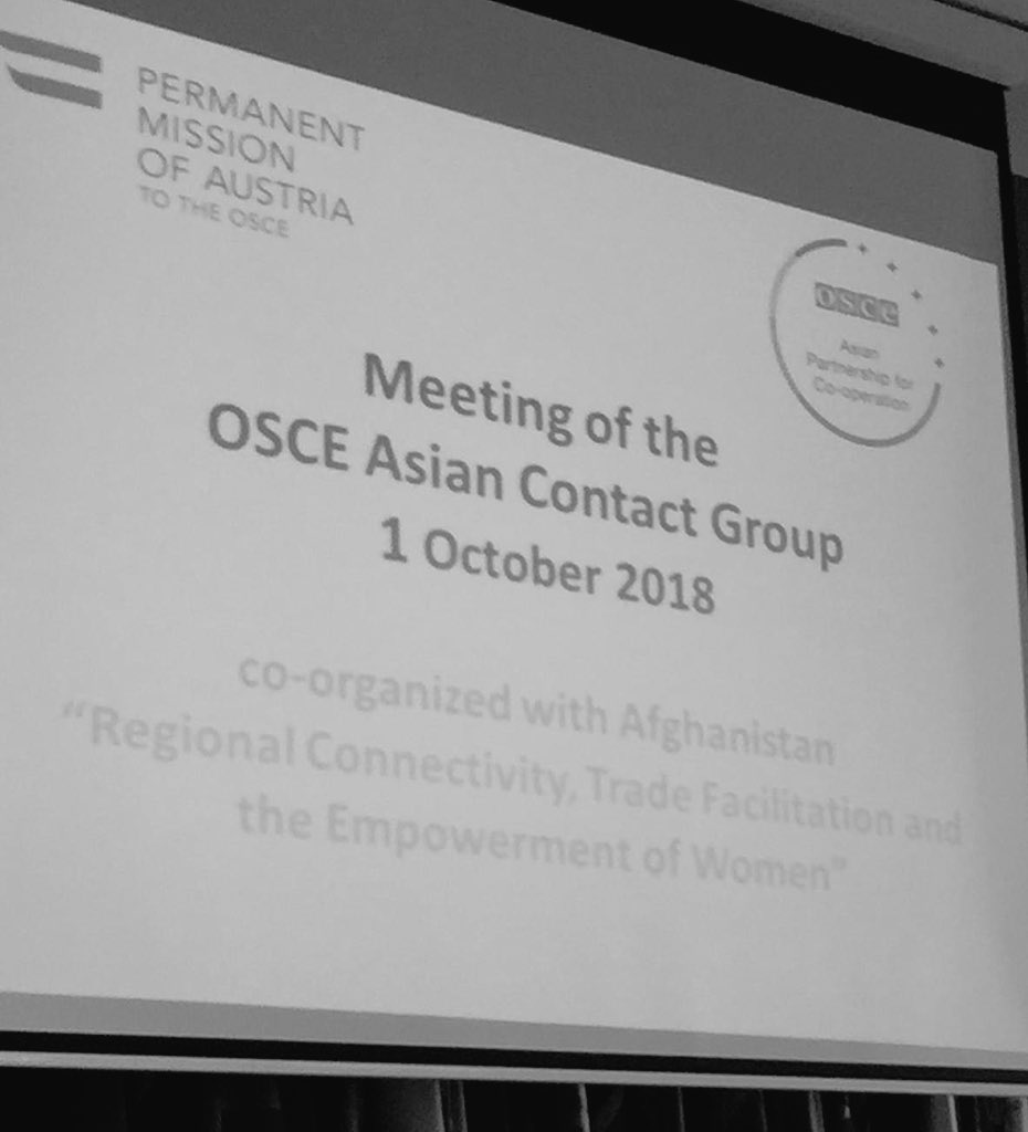 AusAmbVIE's tweet photo. Pleased to outline Australia’s priorities & commitments on #RegionalCooperation & #WomenEconomicEmpowerment in the #IndoPacific at this week’s @OSCE #AsianPartners Contact Group Meeting. Thanks @gremingerosce, @AUT_OSCE & @AfghanistanWien for great presentations & discussion. https://t.co/rWqXTpJGYn