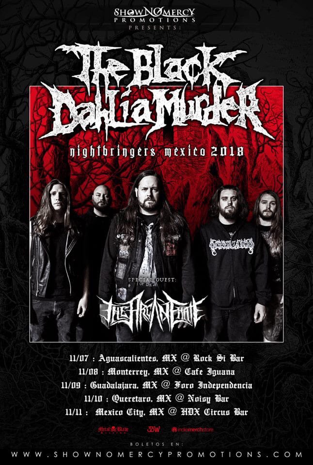 thearcanehatemx's tweet photo. Invitados especiales en el tour de The Black Dahlia Murder.
Nos vemos en :
08-Nov-18 Monterrey
09-Nov-18 Guadalajara
10-Nov-18 Querétaro
11-Nov-18 CDMX 
+Support The Hate+ #thearcanehate #tah #metalmx  #shownomercy #zaptrap #ravenpicks #musicadeodio #metal #decadenciatour2018 https://t.co/DzGi3062g8
