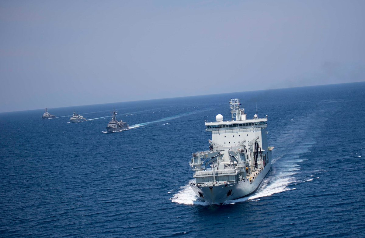 CJOC_COIC's tweet image. #HMCSCalgary sailed with MV Asterix, HMAS Melbourne, and USS Michael Murphy from Darwin, Australia to Vietnam.

We’re proud to sail with our pacific partners during #OpPROJECTION.