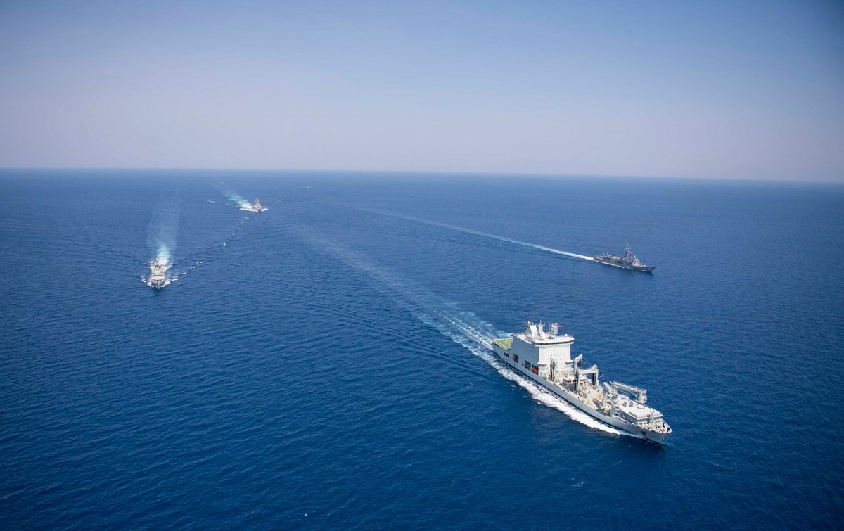 CJOC_COIC's tweet image. #HMCSCalgary sailed with MV Asterix, HMAS Melbourne, and USS Michael Murphy from Darwin, Australia to Vietnam.

We’re proud to sail with our pacific partners during #OpPROJECTION.