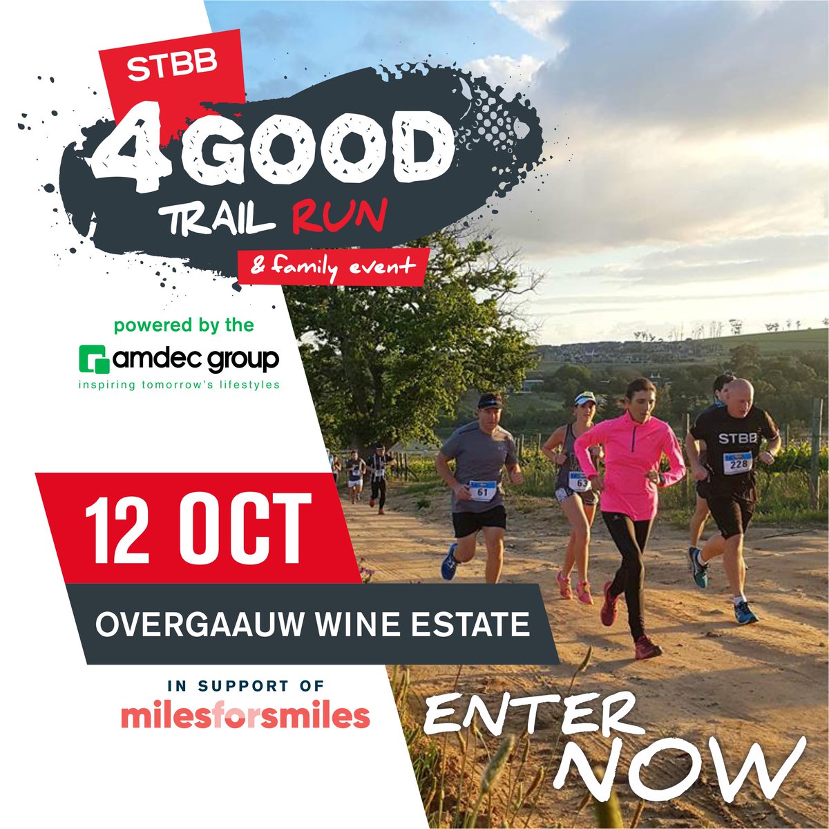 STBBTwilightRun's tweet photo. Have you entered this year’s @StbbMtb and Twilight Run yet? Have a fun-filled day working up a sweat for a great cause! All proceeds go to Miles for Smiles 😀 #run4smiles #funrun #Twilight #CapeTown #milesforsmiles https://t.co/HkaDPaqTkY