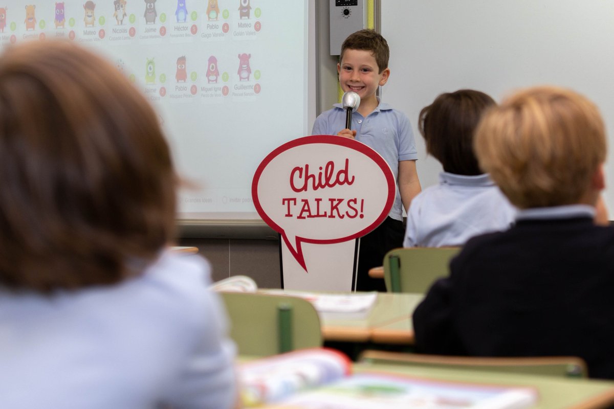 PenarredondaEdu's tweet image. Child talks! en primero de primaria #EnglishProject #peñarredonda
