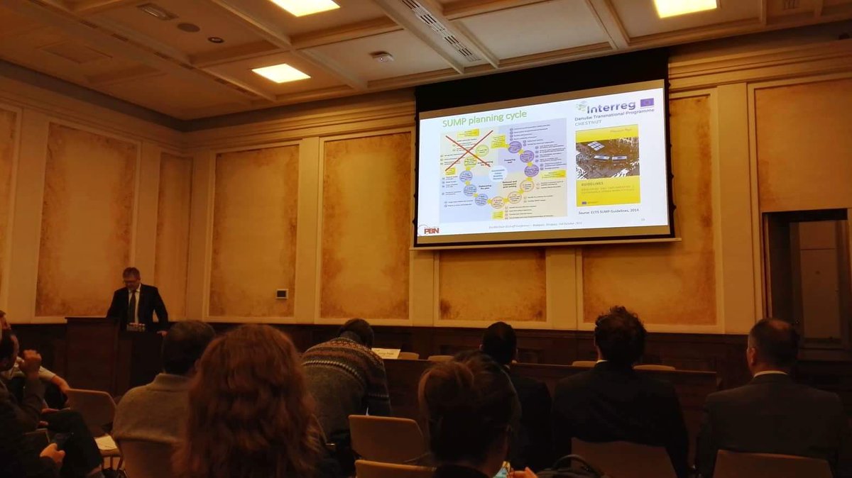 Chestnut_EU's tweet photo. Chestnut project partner, PBN's mobility expert, presented project Chestnut, and highlighted its main activities during the EcoVeloTour conference held in Corvinus University, Budapest 🇪🇺 https://t.co/nJ2YozkBNC