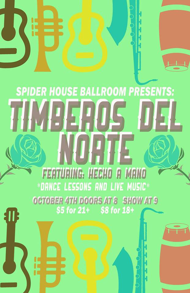 Austin Vida (@austinvida) on Twitter photo A night of Salsa music and dancing at <a href="/spiderhouse/">Spider House</a> with Timberos Del Norte featuring Hecho A Mano on Thursday October 4, 2018 from 7 PM-12 AM. Details: ow.ly/mTLt30m5vbi #Salsa #DanceLessons A night of Salsa music and dancing at <a href="/spiderhouse/">Spider House</a> with Timberos Del Norte featuring Hecho A Mano on Thursday October 4, 2018 from 7 PM-12 AM. Details: ow.ly/mTLt30m5vbi #Salsa #DanceLessons