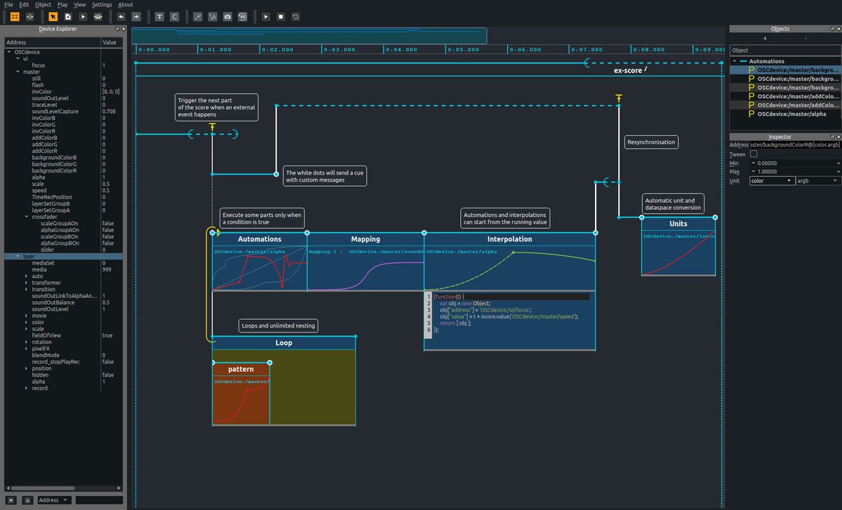 kollerhead's tweet image. RT @algoritmic: #ossia: #OpenSoftware System for #InteractiveApplications ossia.io @ossia_io