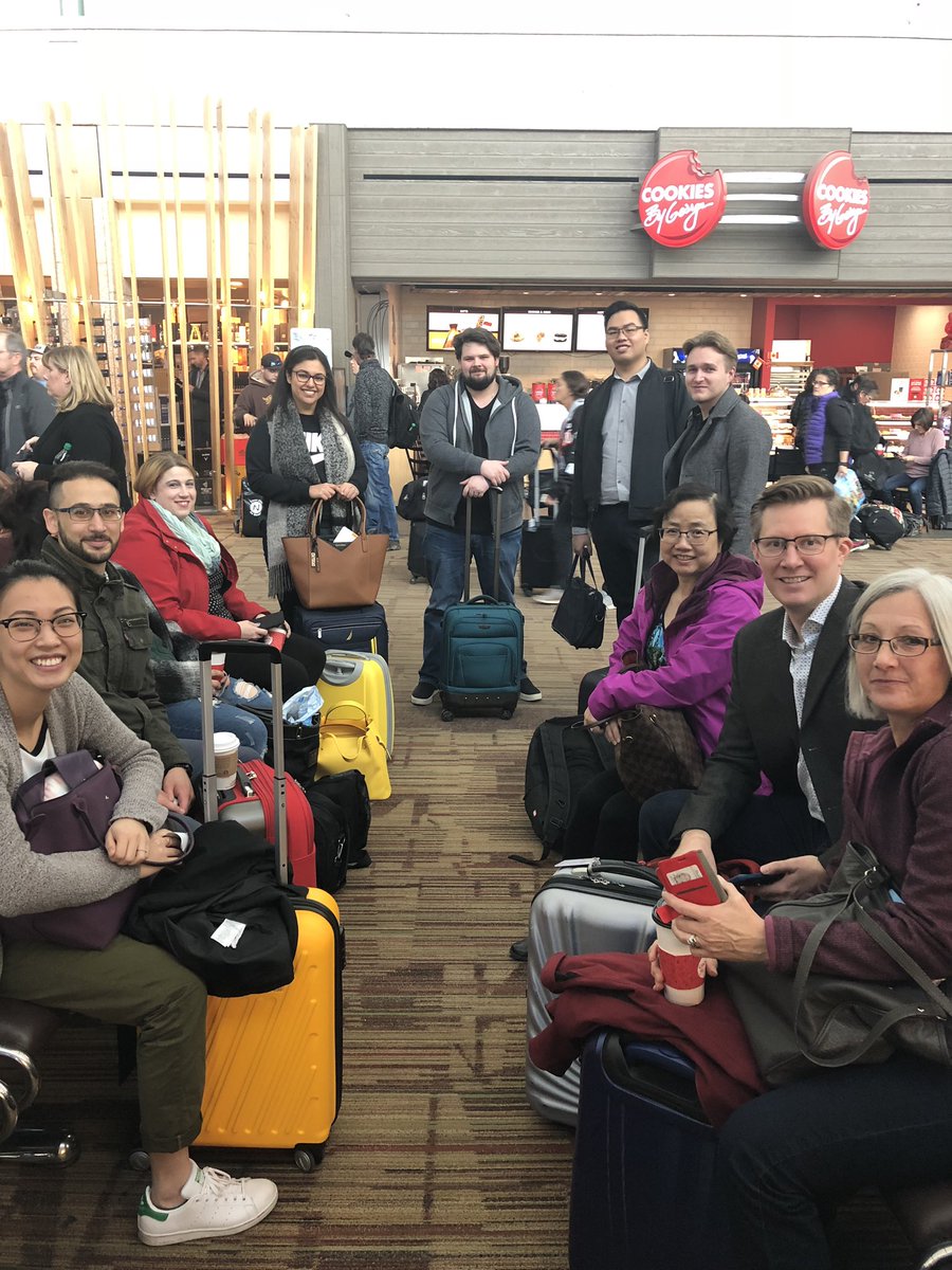 Western team is wheels up for the #PBDEideathon! All 12 innovators accounted for! I’m behind the camera...who can see Leah!? TO here we come! @HeatherWagnerTD @CraigJensen_TD @CMatyasfalvi_TD