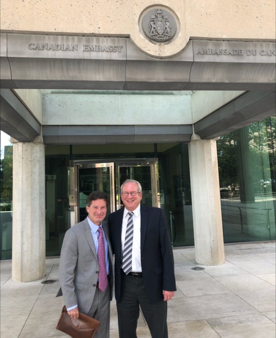 MeatCouncil's tweet photo. .@CMCCVC goes to Washington!
Great meetings today with Canadian Embassy officials before @MeatInstitute meetings tomorrow and Friday.
#cdnmeat #cdnpoli https://t.co/ZXM8AYqiPP