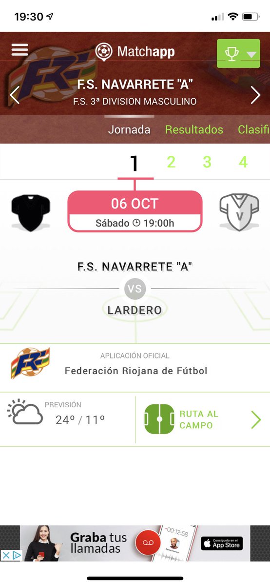 fs_navarrete's tweet photo. Debut de nuestro equipo de tercera contra el @ADLLardero @entrepuentes en nuestra pista de Navarrete!!!!
Que ganas de fútbol sala. ⚽️ https://t.co/WPk6IsBi4m