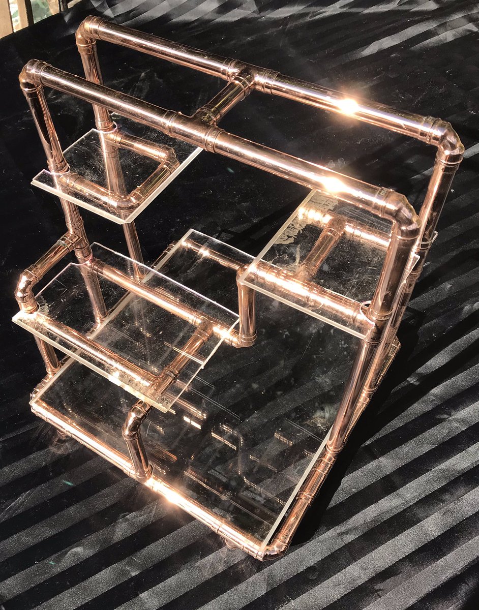 Copper afternoon tea trays... anyone for tea and cake