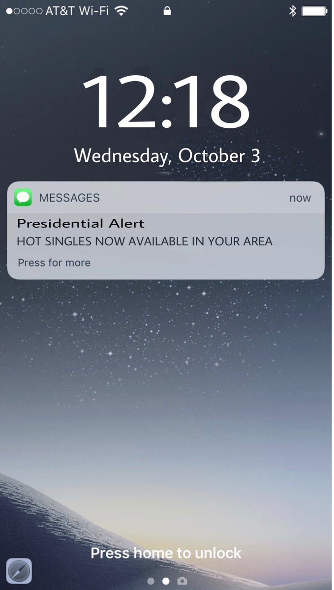 BuckyIsotope's tweet photo. This new Presidential Alert system is actually pretty useful https://t.co/33v7pP0qvJ