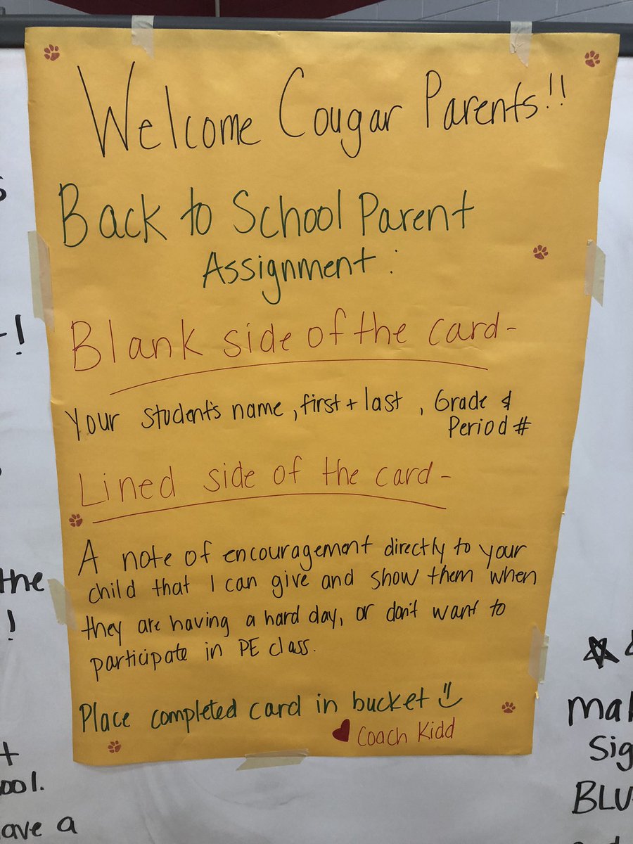 RandiKidd0812's tweet image. This was such a huge success! Love the ideas I get from the PE community!! #parentassignment #backtoschool #cmscougars #perocks