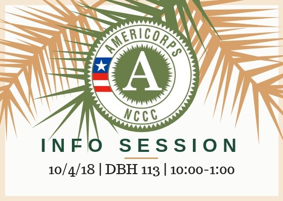 SamfordCDC's tweet photo. Samford University Career Development Center
Published by Sarah Thomas · Just now · 
INFO SESSION: Americorps NCCC
Tomorrow from 10-1 
DBH 113

#hiresamford #mysamford #allforsamford #americorps #americorpsnccc https://t.co/m8st5GQRlD