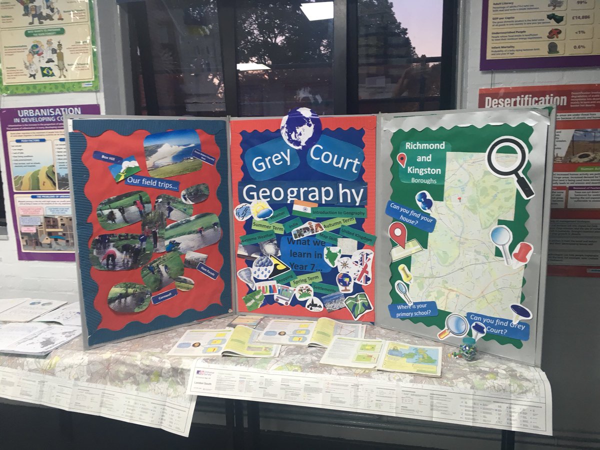 GCHumanities's tweet photo. The Geography department is all set for open evening! #GCGeog #gcopenevening https://t.co/8ScvEnMfMU