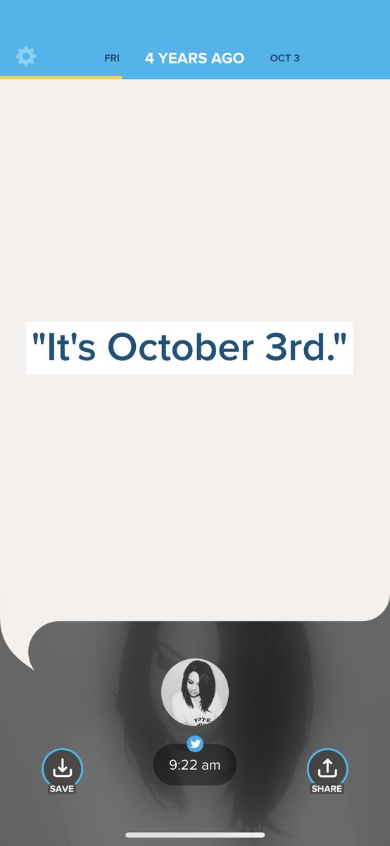 emilyweee's tweet photo. It’s October 3rd. https://t.co/4GUMjjvL20