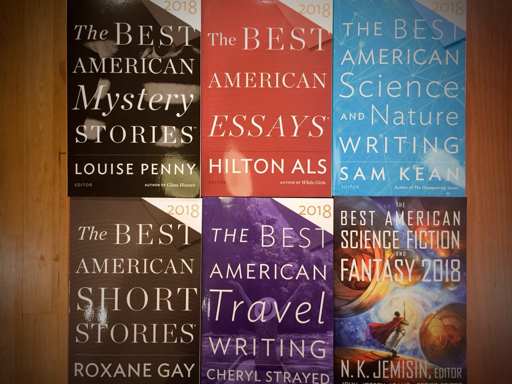 barbarasbooks's tweet photo. ⭐️ We have curated the best of the “Best American...” #travelwriting #essays #foodwriting #nonrequiredreading #mysterystories #shortstories #scienceandnaturewriting #scifi & #fantasy and #poetry #bestwriting #anthology #barbarasbookstore https://t.co/DyRp0h8ubV