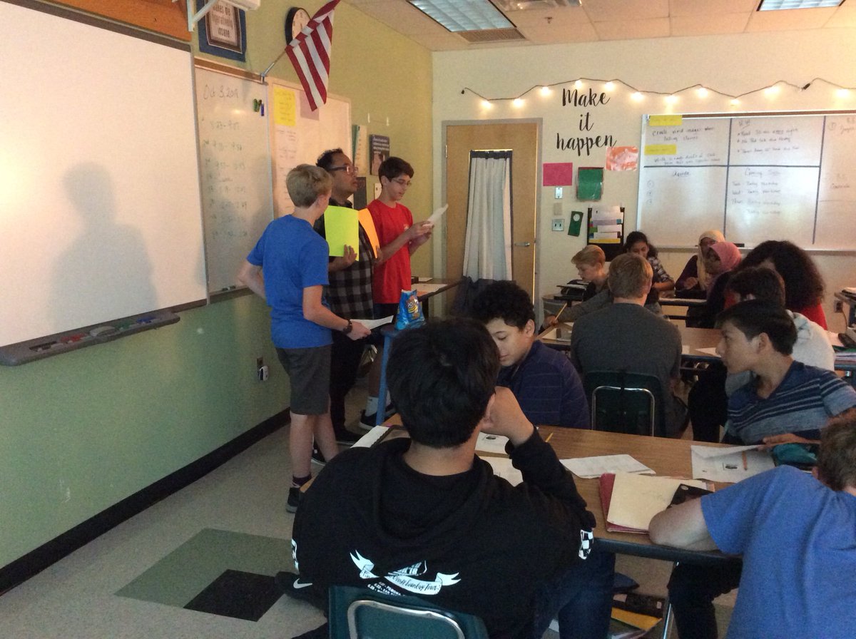 VanlareEnglish's tweet photo. Performing poetry with our visiting poet, Regio Cabico. @APSKenmore @APS_ELA @VirginiaArts https://t.co/sKdtzlhEGD
