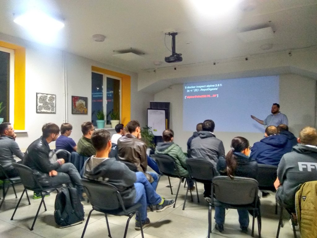 drupalmoldova's tweet photo. We had a great meetup today full of nice talks, thanks a lot to @skwashd for coming over and sharing his experience with our local community 👏 https://t.co/UbUQceubeP