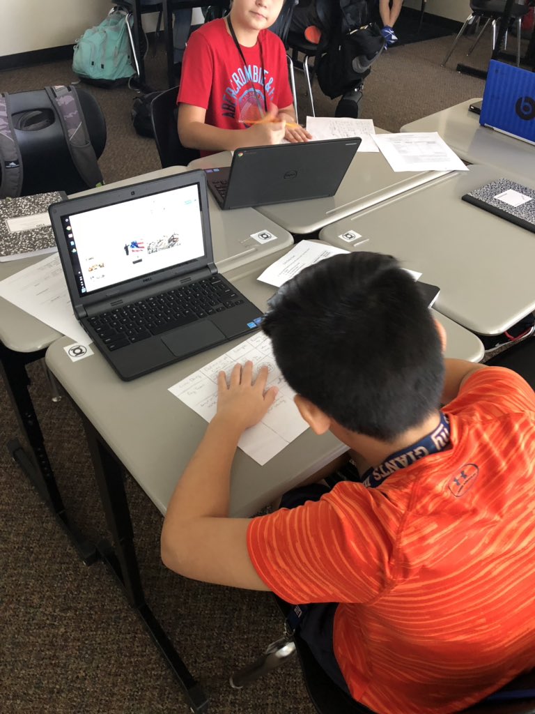 coach_m_cruz's tweet image. I will be honest at 1st I was nervous to have Ss choose their assignments bc I thought Ss wouldn’t challenge themselves. I love seeing Ss challenge themselves by picking the more complex lessons! #studentchoice #blendinglearning shoutout out @JNeiswender_TMS for pushing our team