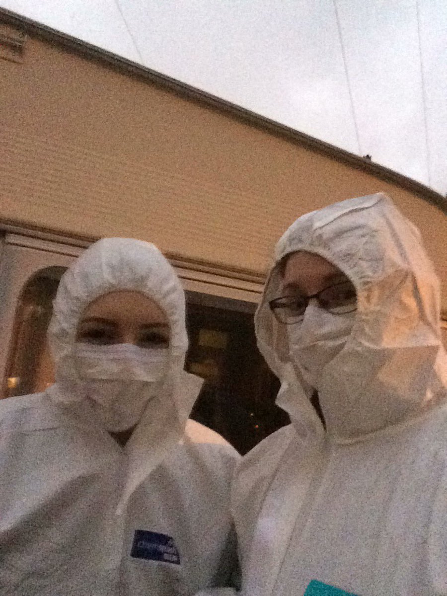 RSSS_HEagleton's tweet photo. Keeping toasty in our scene suits at an outdoor scene #CSI #Policing #WYP https://t.co/rb5UNjXY4G